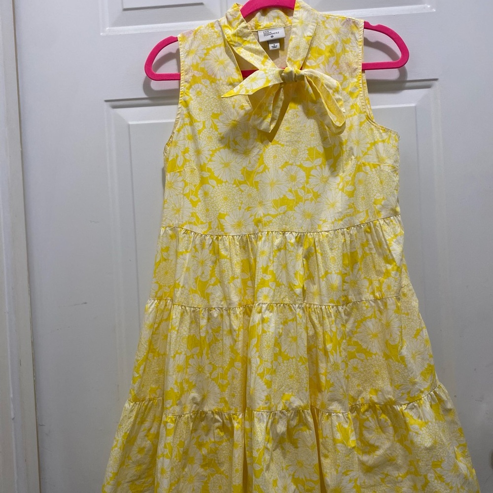 Lisa Marie Fernandez Yellow Floral Dress size small